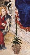 BROEDERLAM, Melchior The Annunciation (detail)  ff Spain oil painting artist